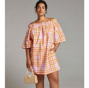 Corey Lynn Calter × Anthropologie Monaco Off The Shoulder Mini Dress 1X